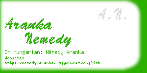 aranka nemedy business card