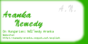 aranka nemedy business card